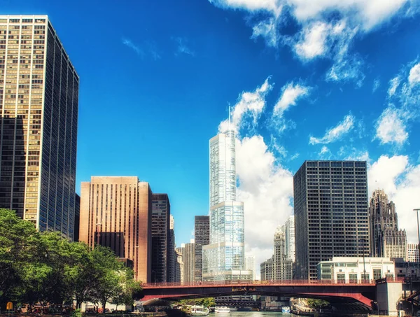 Fiume del Chicago Columbus Street — Foto Stock