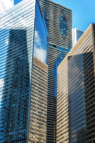 Kentsel Chicago Skyscaper manzara — Stok fotoğraf