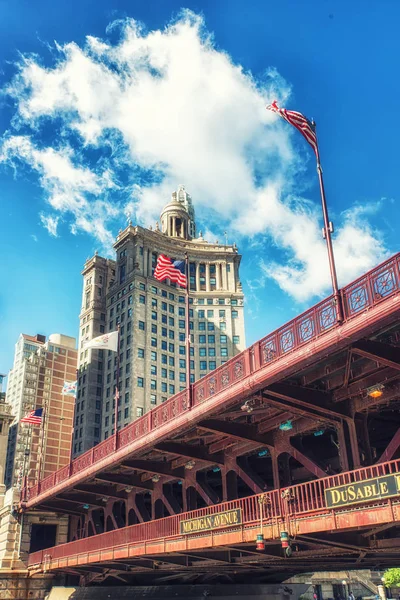 El famoso puente de la avenida Michigan —  Fotos de Stock