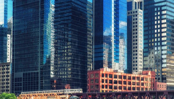 シカゴの高架鉄道 — ストック写真