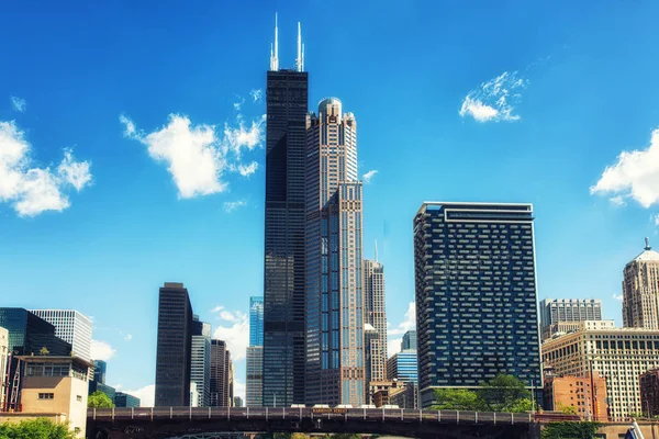 A Willis Tower Chicago City skyline — Stock Fotó