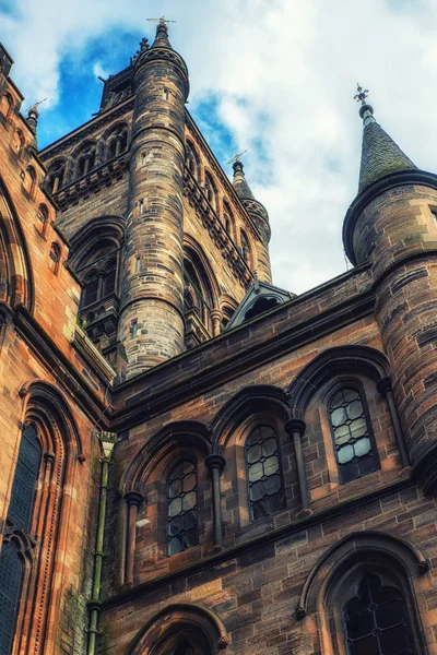 Detalhes arquitetônicos da Universidade de glasgow — Fotografia de Stock