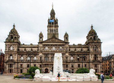 George Square Glasgow şehir merkezi