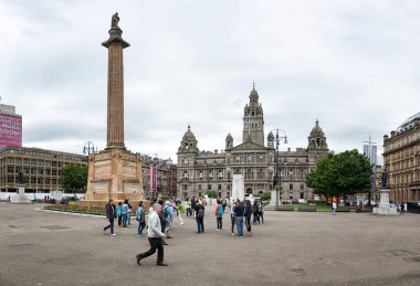 George Square Glasgow şehir merkezi