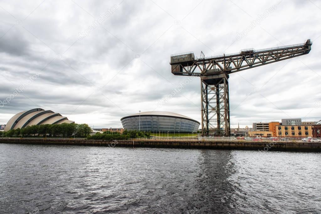 North Bank of the River Clyde, Glasgow, UK