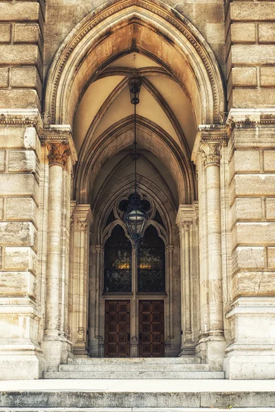 Részletek a bécsi városháza, Wiener Rathaus, Ausztria — Stock Fotó