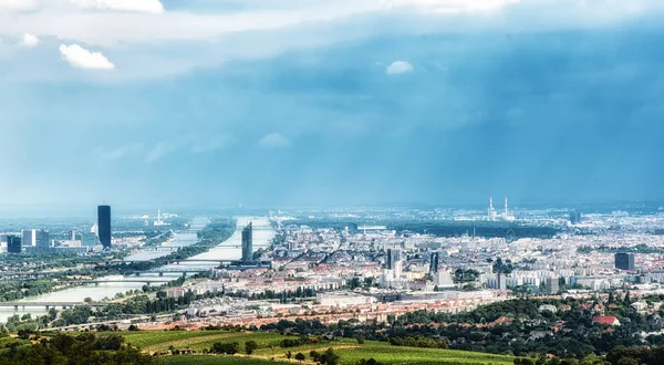 Viyana cityscape havadan görünümü