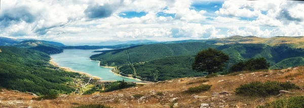 Lac Mavrovo Situé Dans Parc National Mavrovo Macédoine — Photo