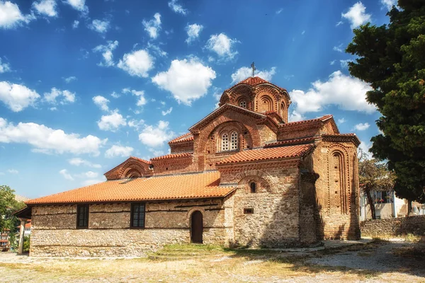 马其顿圣玛丽 Perivleptos 奥赫里德教堂 — 图库照片