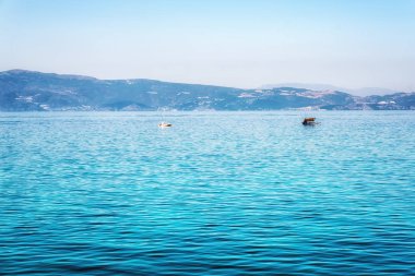 Arka plan, Makedonya dağlarında ile Ohri Gölü