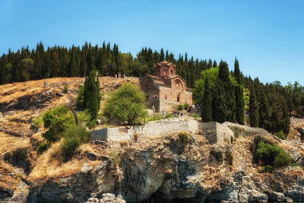 Kostel ze svatého Jana z Kaneo byzantský styl Xiiith cen — Stock fotografie