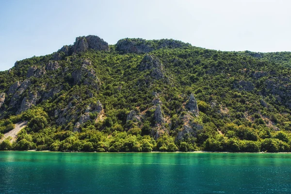 Потрясающий вид на озеро Охрид, Македония — стоковое фото