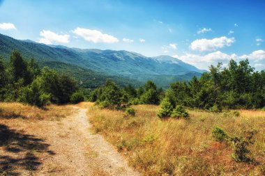 Güzel manzaralı Galicica Milli Parkı, Makedonya