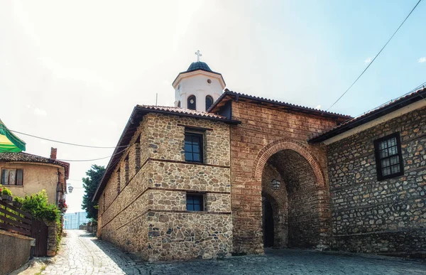 Church of Holy Mary Perivlepta entrance — Stock Photo, Image