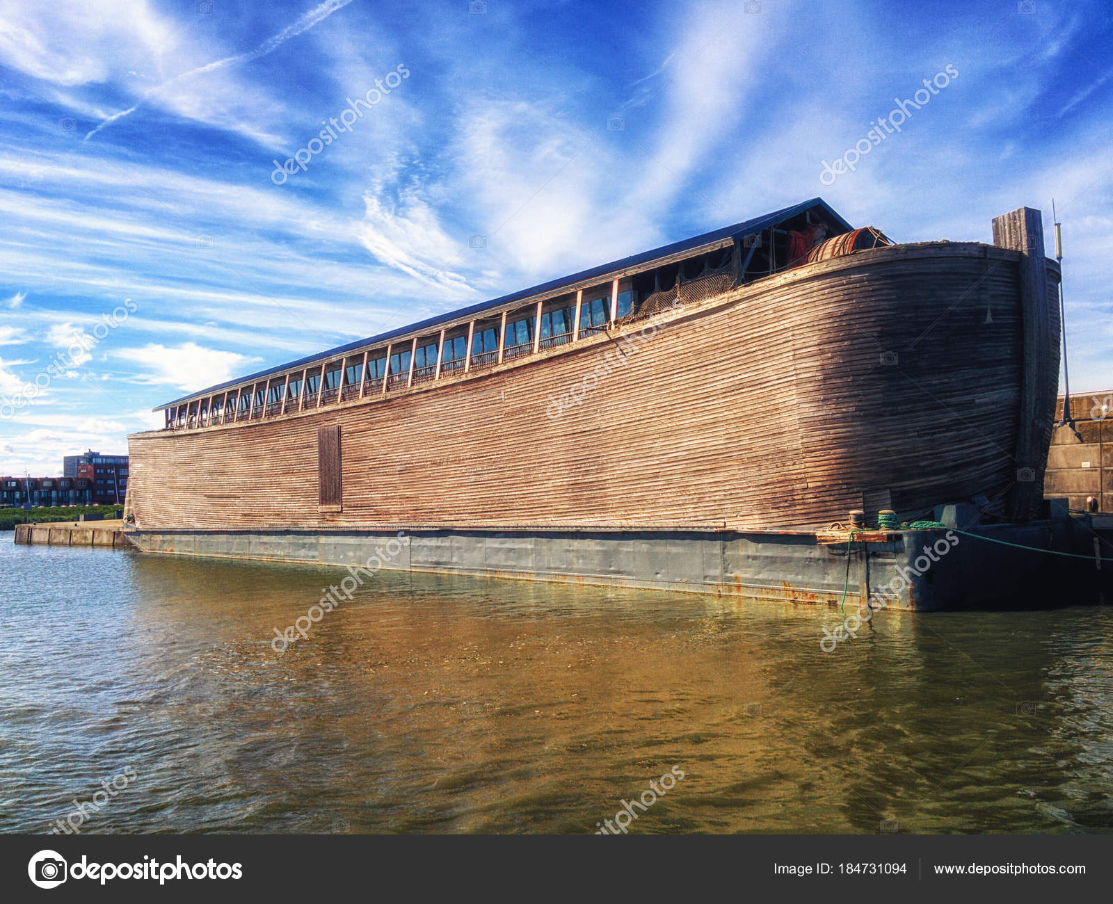 Reconstruction Of Noah S Ark Lelystad The Netherlands Stock Photo Image By C Atosan