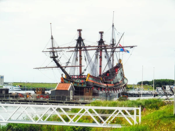 VOC buque Batavia Lelystad, Flevoland, Países Bajos — Foto de Stock