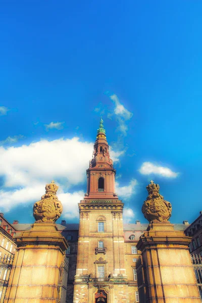 Copenhaga Parlamento popular Palácio de Christiansborg Dinamarca — Fotografia de Stock