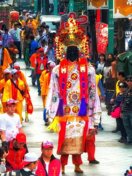 Tayvan Taipei dini festival alayı rakamlar — Stok fotoğraf