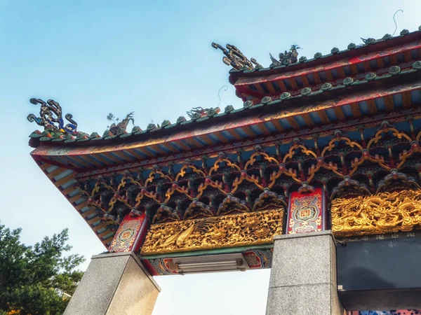 Mengjia Longshan Tempeleingang Taipeh Taiwan — Stockfoto