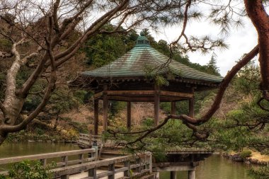 Pagoda Narita Tapınağı'nda bahçesinde