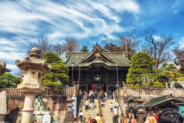 açık ana kapısına kadar Naritasan Tapınağı.