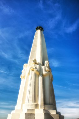 Los Angeles, Ca, Amerika Birleşik Devletleri - 02 Şubat 2018: Astronomlar Los Angeles California Griffith Gözlemevi anıt