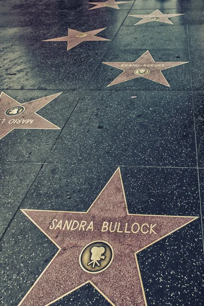 Los Angeles Usa Febbraio 2018 Hollywood Walk Fame Stars — Foto Stock