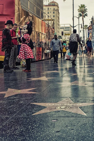 Los Angeles Usa Februari 2018 Para Penampil Jalanan Hollywood Hollywood — Stok Foto