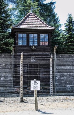 Polonya 'nın Oswiecim kentindeki Auschwitz Birkenau Toplama Kampı 