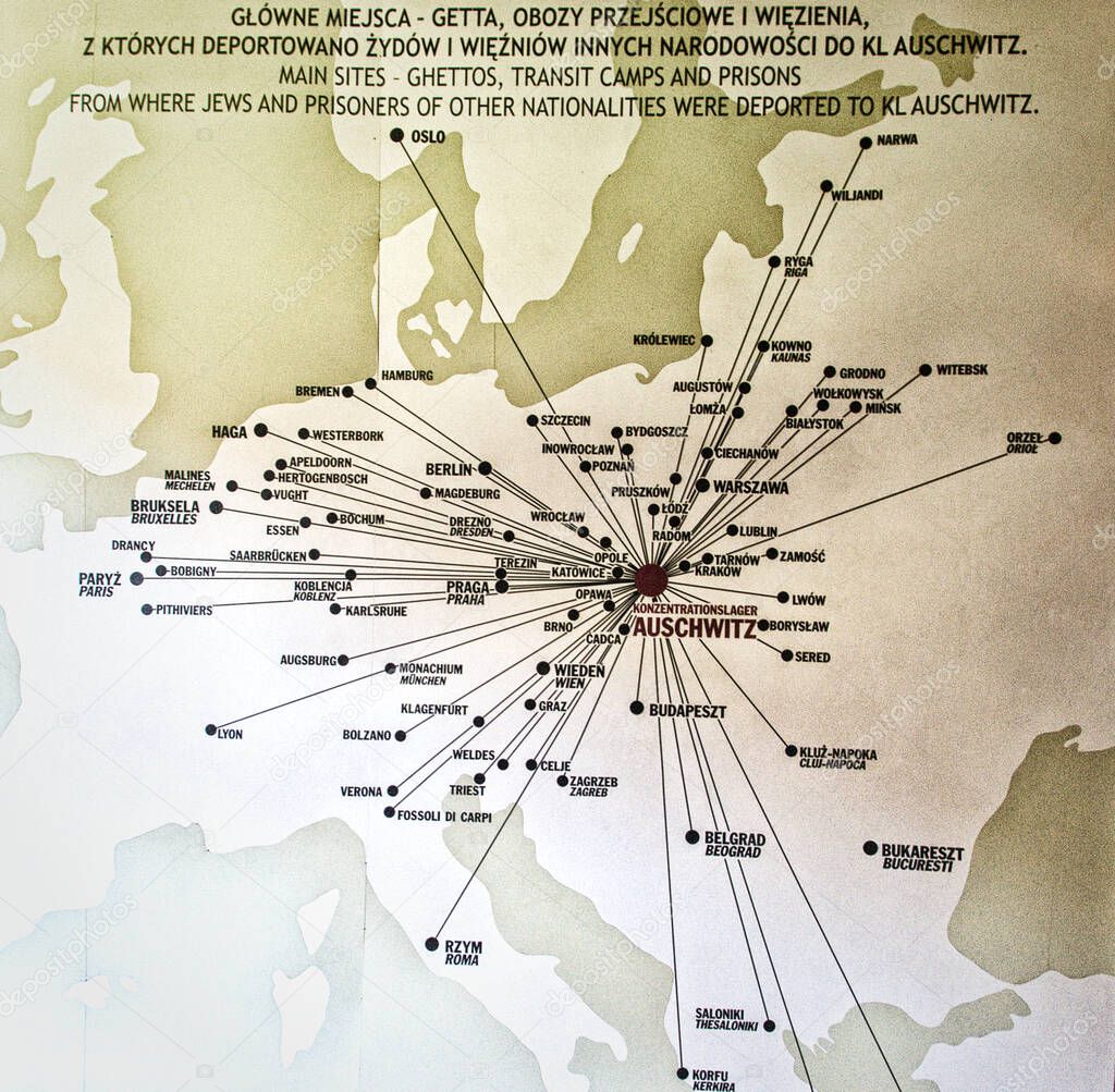 Auschwitz map