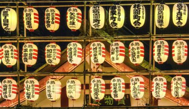 Japon kağıt fenerler