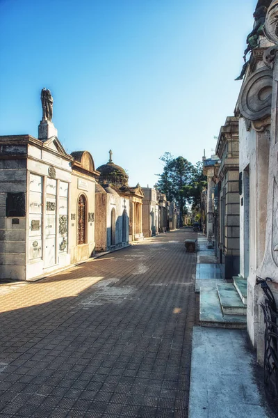Recoleta friedhof, der wichtigste und berühmteste friedhof in arg — Stockfoto