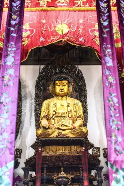 Yeşim buddha Tapınağı jufo si Şangay Çin en ünlü Budist tapınağı Budist heykeller shanghai