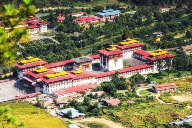 Thimphu Tashicho Dzong, Bhutan 'ın Budist ruhani ve idari merkezi.