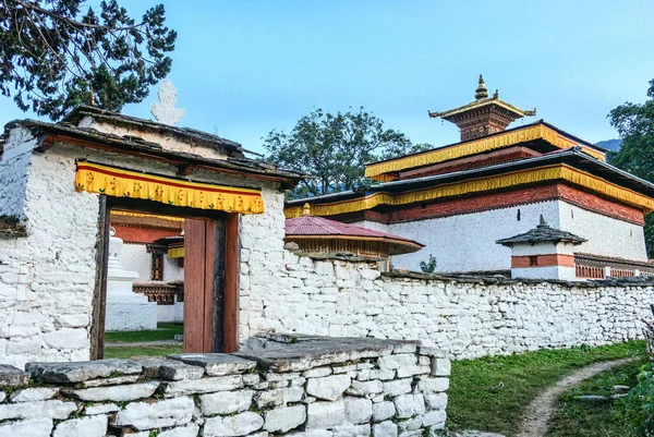 Paro Dzong Påbörjades 1644 Men 1906 Förstördes Den Nästan Eld — Stockfoto