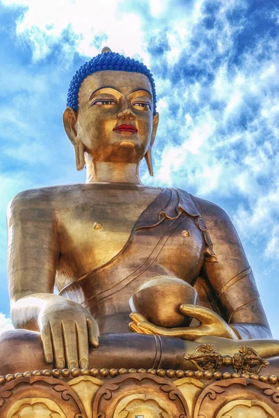 Brons Boeddha Dordenma Standbeeld Thimphu — Stockfoto