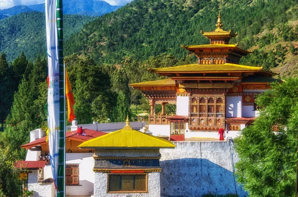 Punakha Dzong Más Néven Pungtang Dechen Photrang Dzong Azt Jelenti — Stock Fotó