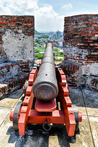 Viejo Canónigo Fuerte San Felipe Cartagena Colombia —  Fotos de Stock