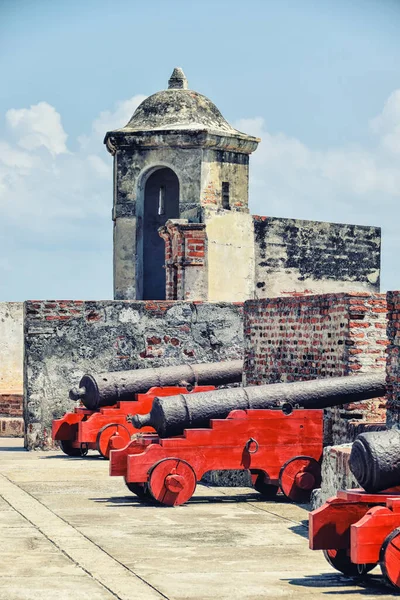 Viejo Canónigo Fuerte San Felipe Cartagena Colombia —  Fotos de Stock