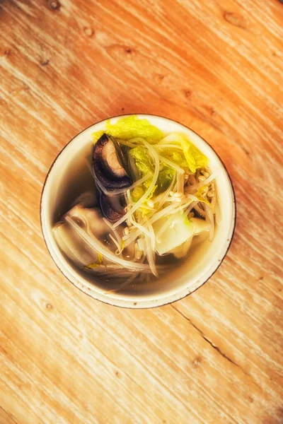Traditional Chinese Noodles Soup Vegetables — Stock Photo, Image