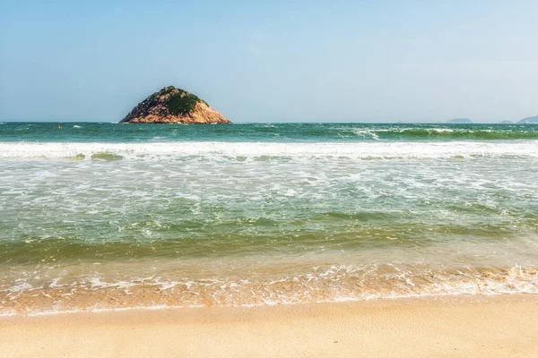 Idyllic Shek Beach Popular Destino Fim Semana Férias Localizado Costa — Fotografia de Stock