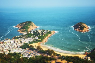Shek O köyü, Hong Kong Adası, Hong Kong, Çin
