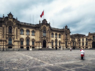 Lima, Peru: Devlet Sarayı, Pizarro Evi olarak bilinen Başkanlık Konutu, Lima Tarihi Merkezi, Unesco Dünya Mirası Alanı,