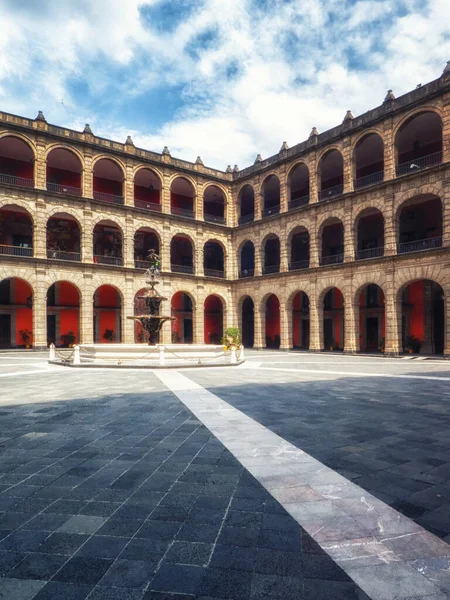 Cour Dans Palais National Palaciao Nacional Mexico Mexique — Photo