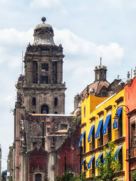 Mexico City Central Zocalo Plaza Streets — Stock fotografie