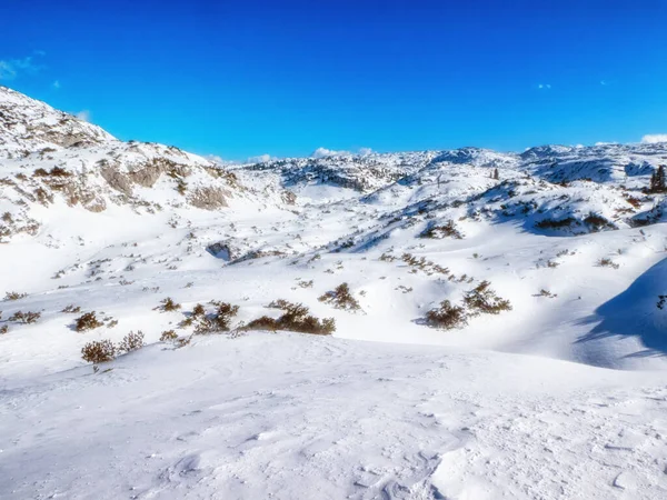Local Dachstein Krippenstein Verdadeiro Paraíso Para Desportos Inverno Possui Muitas — Fotografia de Stock