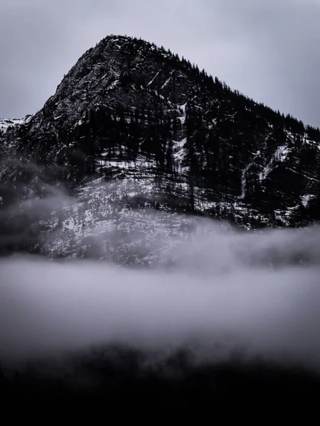 Pico Abstracto Montaña Blanco Negro — Foto de Stock