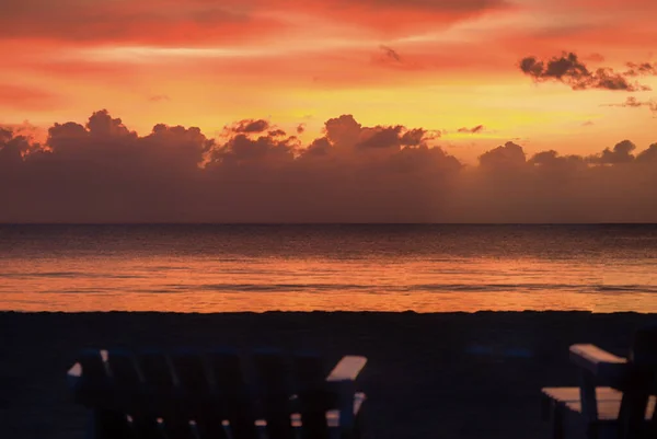 Liegen Strand Bei Sonnenuntergang Granada Nicaragua — Stockfoto