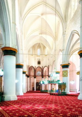 İç taraftaki Selimiye Camii, St. Sou Katedrali sol, Nikosia - Kıbrıs