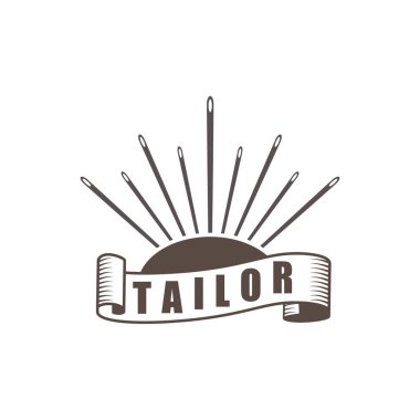 Vintage tarzı terzi logosu